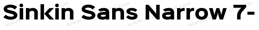 Sinkin Sans Narrow 7字体转换
